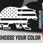 Bear USA Flag Decal Sticker Archery 5.5" US American Sitka Gear Leuopold BCM XO