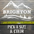 Brighton Sticker Decal Utah Ski Mountain Deer 8.5" Valley Alta Snowbird Park City XO