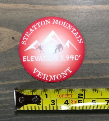 Stratton Mountain Sticker Decal 2V' alley Ski Snowboard Mountain Vermont PO