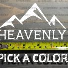 Heavenly Sticker Decal 5" Mountain Ski Lake Tahoe California Snowboard XO