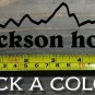 Jackson Hole Sticker Decal 5.5" Mountain Ski Wyoming Grand Targhee Snowboard XO