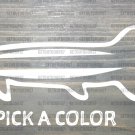 Musky Sticker Decal Fishing Fish Muskie 5.5" Rapala Berkley Storm Lindy Okuma Pike XO