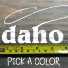 Idaho Sticker Decal DIE CUT Fly Fishing Line Trout Rainbow Hunter Lake Brown XO