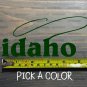 Idaho Sticker Decal DIE CUT Fly Fishing Line Trout Rainbow Hunter Lake Brown XO