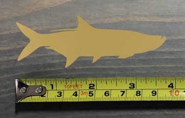 Tarpon Sticker Decal Fish DIE Cut Gold Golden 13 Fishing Costa Pelagic AFTCO XO