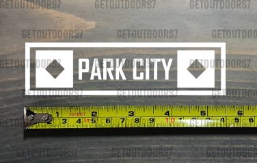 Park City Sticker Decal DIE CUT 5.5" Ski Utah Resort Snowboard XO