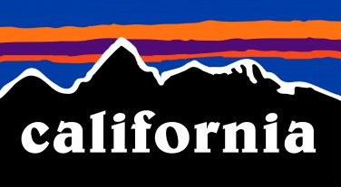 California Sticker Decal Mountains 3" Mammoth Squaw Valley Flag Heavenly June PO