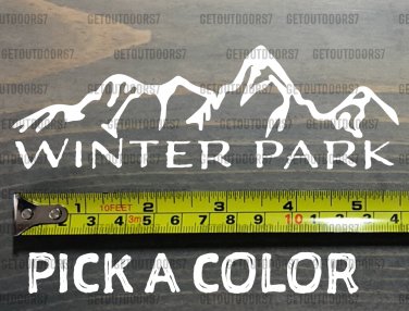Winter Park Sticker Decal Mountain Ski 5.5" Die Cut Snowboard Colorado XO
