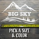 Big Sky Sticker Decal Montana Ski 8.5" Snowboard Bridger Bowl Whitefish Teton XO
