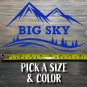 Big Sky Sticker Decal Montana Ski 8.5" Snowboard Bridger Bowl Whitefish Teton XO
