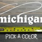Michigan Sticker Decal DIE CUT Fly Fishing Line Trout Rainbow Musky Brown XO