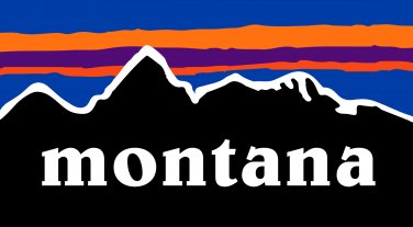 Montana Sticker Decal Big Sky 3" Mountains Fly Fishing Bridger Bowl Whitefish PO