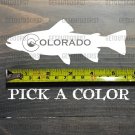 Colorado Trout Sticker Decal Fly Fishing 5.5" Fish Rainbow Brooke Brown Sage Rio XO