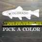 Colorado Trout Sticker Decal Fly Fishing 5.5" Fish Rainbow Brooke Brown Sage Rio XO