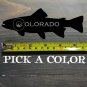 Colorado Trout Sticker Decal Fly Fishing 5.5" Fish Rainbow Brooke Brown Sage Rio XO