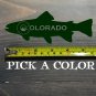 Colorado Trout Sticker Decal Fly Fishing 5.5" Fish Rainbow Brooke Brown Sage Rio XO