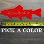 Colorado Trout Sticker Decal Fly Fishing 5.5" Fish Rainbow Brooke Brown Sage Rio XO