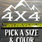 4X4 Decal Sticker 4Runner Jeep Wrangler Toyota Tacoma Old Man Emu Offroad XO