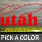Utah Sticker Decal DIE CUT Fly Fishing Line Trout Rainbow Fish Simms Lake XO