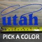 Utah Sticker Decal DIE CUT Fly Fishing Line Trout Rainbow Fish Simms Lake XO