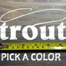 Trout Sticker Decal Simms Sage Rio 5.5" Ross Orvis Fly Fishing Fish Rainbow Brooke XO