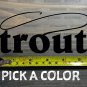 Trout Sticker Decal Simms Sage Rio 5.5" Ross Orvis Fly Fishing Fish Rainbow Brooke XO