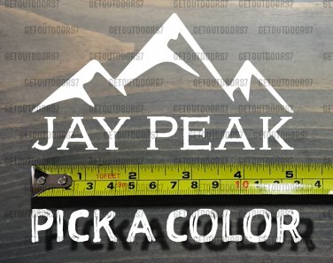 Jay Peak Sticker Decal 5" Mountain Ski Vermont Stowe Killington Sugarbush XO
