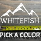 Whitefish Montana Sticker Decal 5" Mountain Ski Snowboard Big Sky Bridger XO
