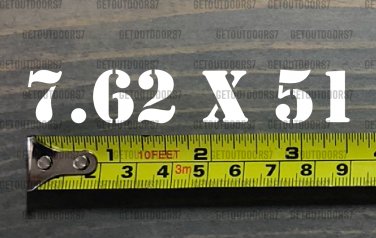 7.62 x 51 Sticker Decal 3.5" Ammo Can Box Ammunition Case DIE CUT XO