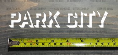 Park City Sticker Decal Mountain DIE CUT Ski 6.5" Snowboard Utah Skiing Alta  XO