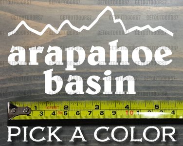Arapahoe Basin Sticker Decal 5.5" A Basin Mountain Ski Colorado Ikon Pass XO