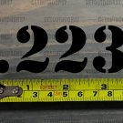 .223 Sticker Decal 3.5" Ammo Can Box Label Ammunition Case DIE CUT Black BCM XO