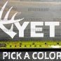 Yeti Sticker Decal Coolers 5.5" Deer Shed Antlers Tundra Hopper XO