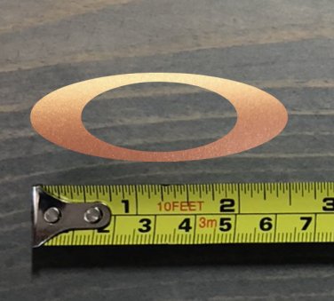 2.5" Oakley Decal Sticker Copper Goggles Sunglasses USA Flag Helmet Visor XO