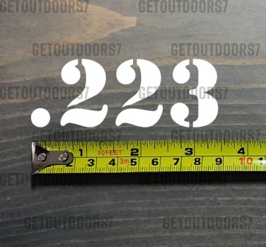 .223 Sticker Decal 3.5" Ammo Can Box Label Ammunition Case DIE CUT KUIU BCM XO