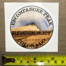 Uncompahgre Peak Sticker Decal Colorado 14er 14ers Fourteeners Climbing Hiking