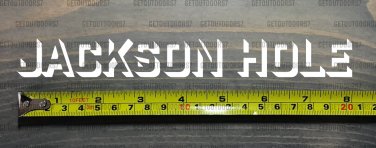 Jackson Hole Sticker Decal 8" Ski DIE CUT Tetons Snowboard Wyoming Grand Targhee