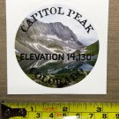 Capitol Peak Sticker Decal Colorado 14er 14ers Fourteeners XO Climbing Hiking