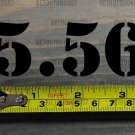 5.56 Sticker Decal 3.5" Ammo Can Box Label Ammunition Case DIE CUT Black KUIU XO