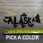 Alaska Salmon Sticker Decal 5.5" Fishing Fish Die Cut Simms Rapala Sage AFTCO XO