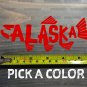 Alaska Salmon Sticker Decal 5.5" Fishing Fish Die Cut Simms Rapala Sage AFTCO XO