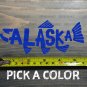 Alaska Salmon Sticker Decal 5.5" Fishing Fish Die Cut Simms Rapala Sage AFTCO XO