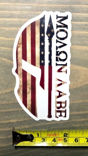Molon Labe Sticker Decal Come And Take It USA 5" Flag Spartan Helmet PO Tactical US