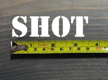 SHOT Sticker Decal 3.5" Ammo Can Box Label Ammunition Case DIE CUT XO