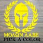 Molon Labe Sticker Decal Come And Take It Spartan Helmet Die CUt XO Tactical 3
