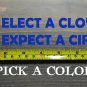 Elect a Clown Expect a Circus Sticker Decal 8" Anti Trump Liberal Democrat XO
