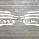 US Navy Flag Decal Pair Sticker 5.5" American US Distressed USA Military Tactical XO
