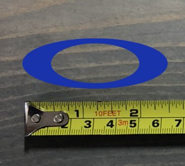 2.5" Oakley Decal Sticker Blue Goggles Sunglasses USA Flag Helmet Visor XO
