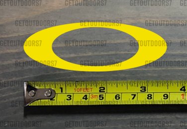 3.5" Oakley Decal Sticker Yellow