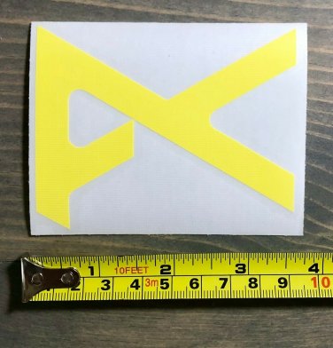 Anon Goggles Decal Sticker Yellow Burton AK Uninc Custom Sunglasses Visor XO